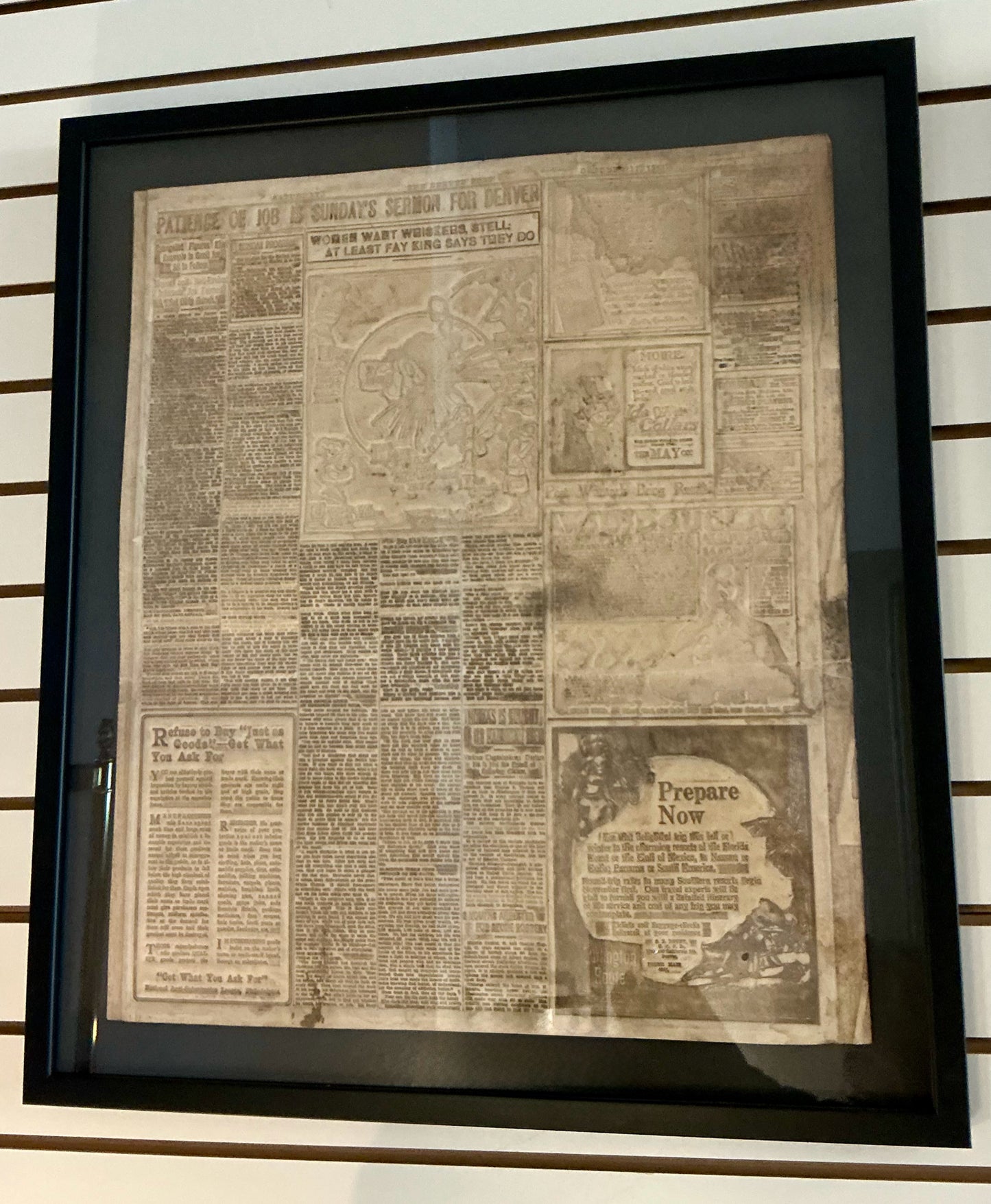 Original Denver Post Print Plate October 1914