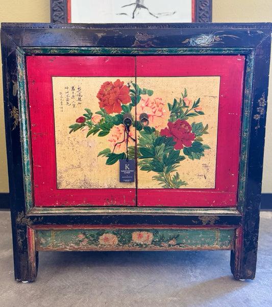 Antique Hand Painted Cabinet