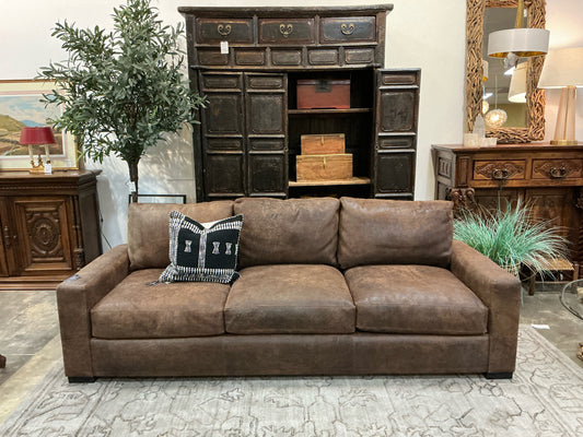 RH Leather Sofa