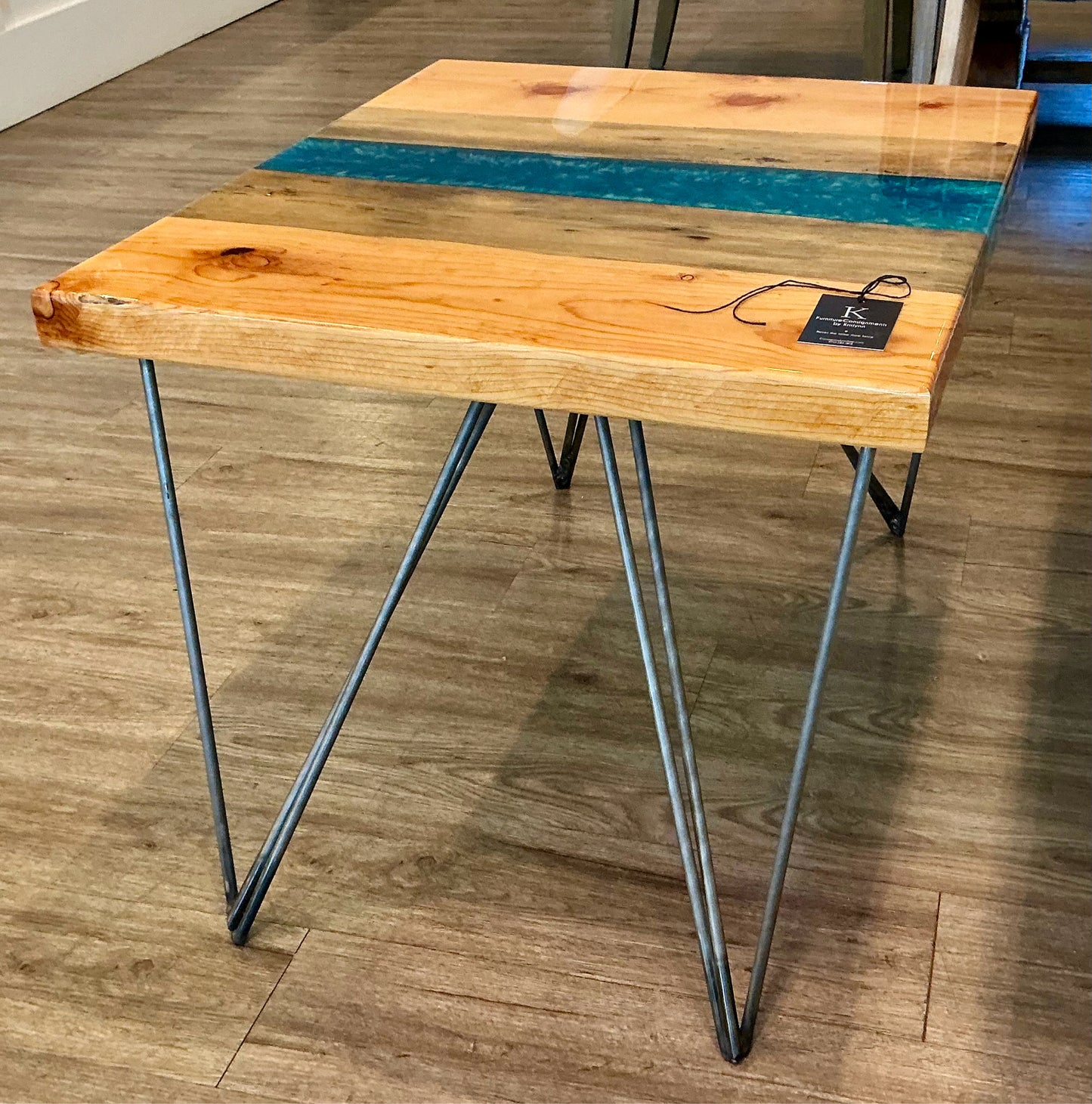 Hand Carved Epoxy Table
