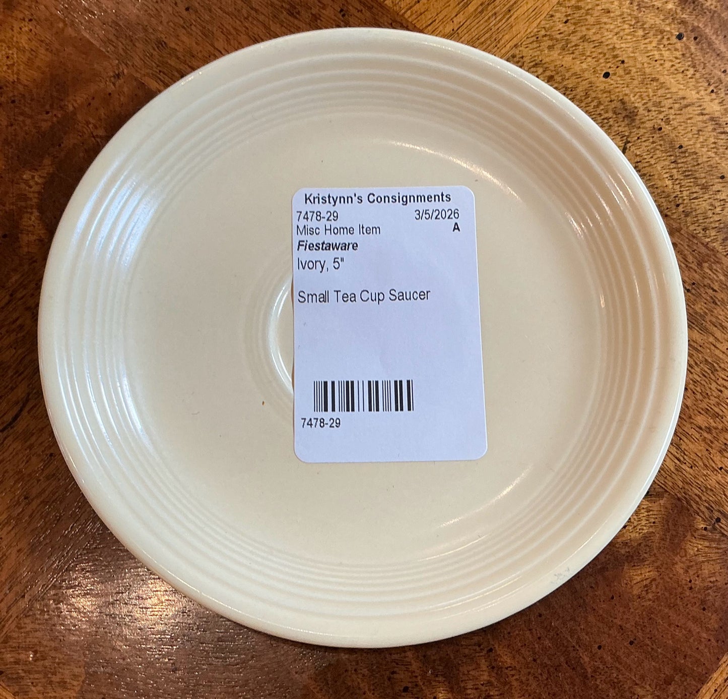 Fiestaware Saucer