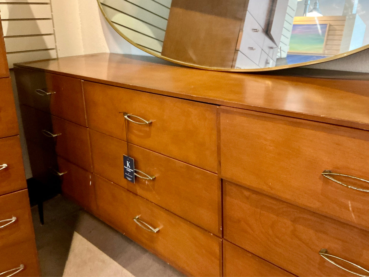 Haywood Wakefield Dresser with Mirror