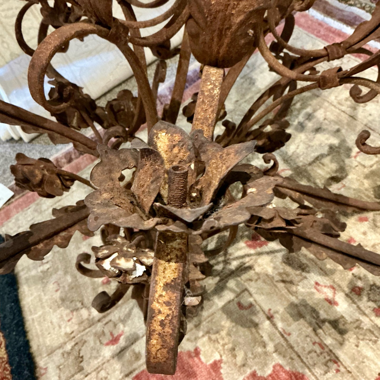 Antique Wrought Iron Candelabra/Chandelier
