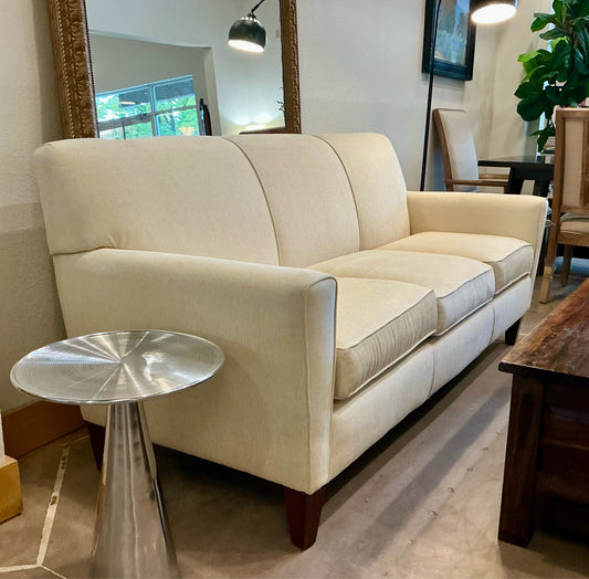 Cream Linen Sofa