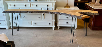 Hand Carved Live Edge Table