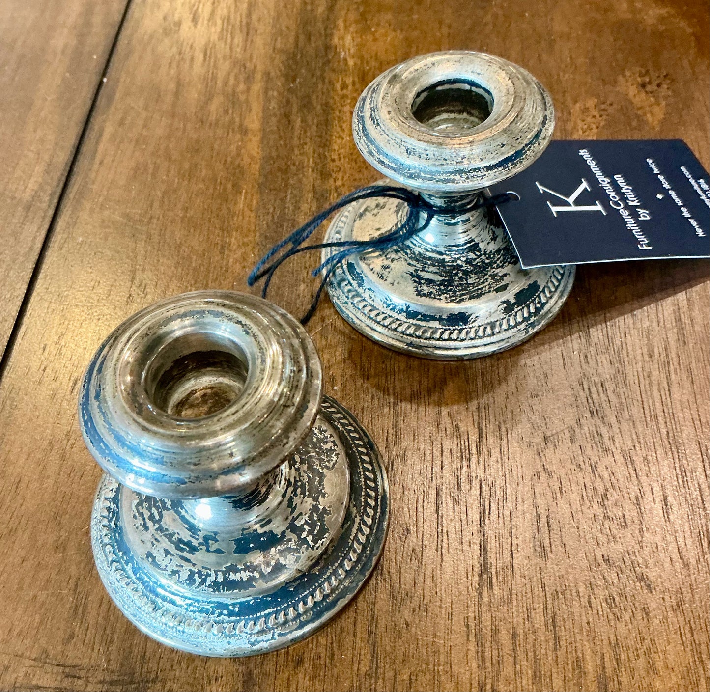 Sterling Weighted Pair Candlesticks