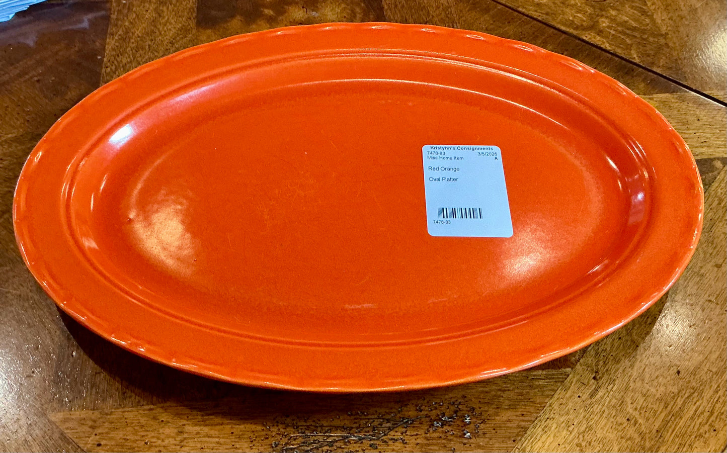 Fiestaware Oval Platter