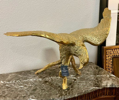 Brass Eagle Sculpture
