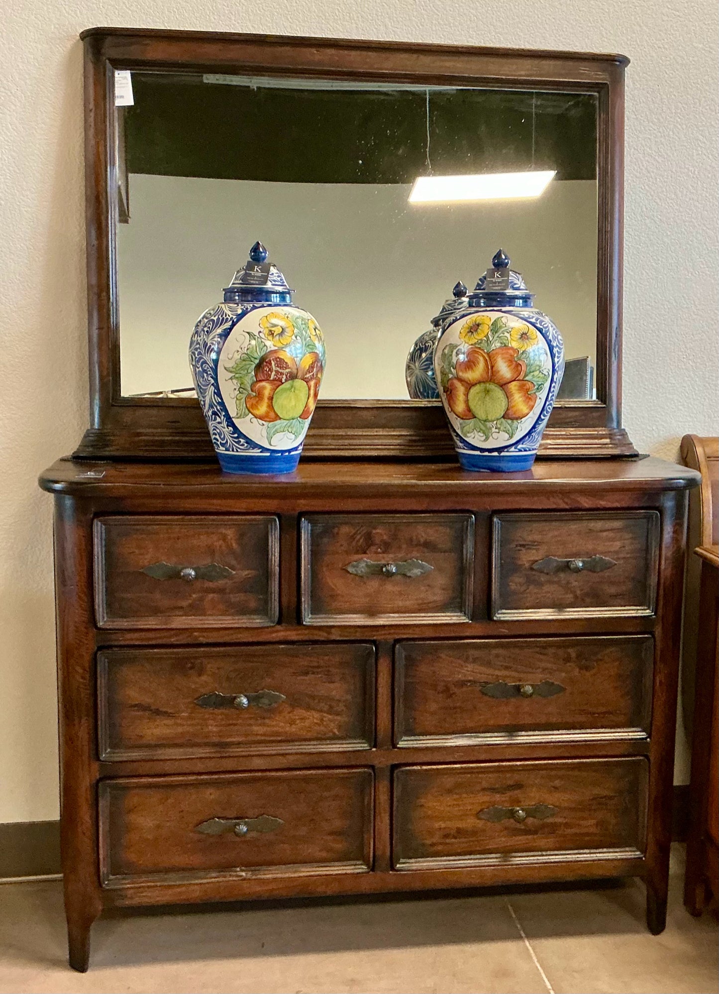 Handcrafted Dresser with Mirror