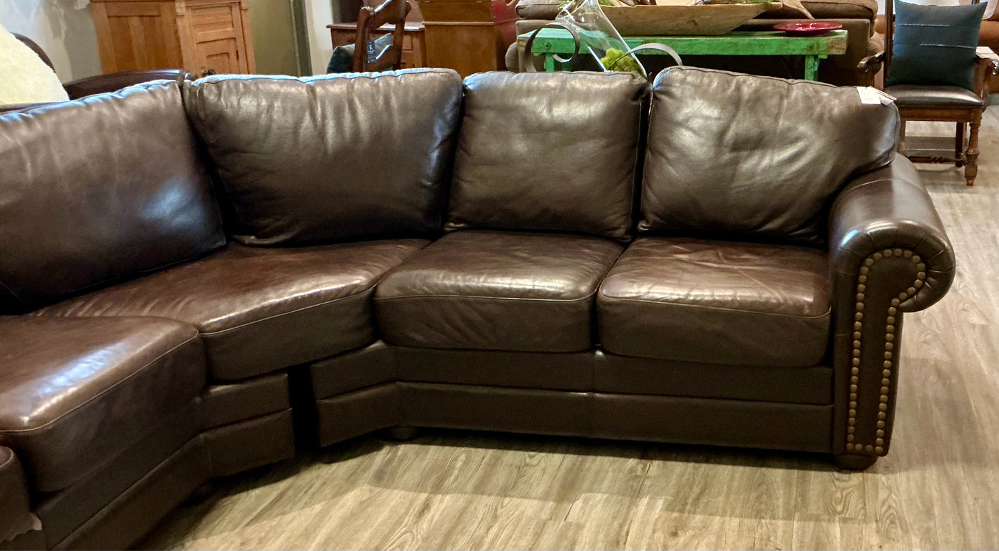 Woodley's Leather Sectional