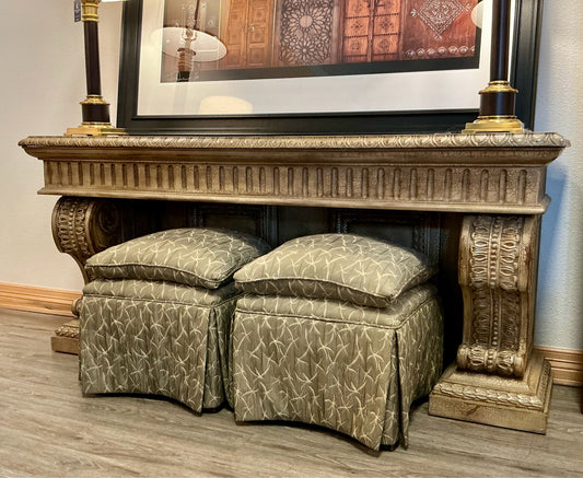 Sofa Table with pair of stools