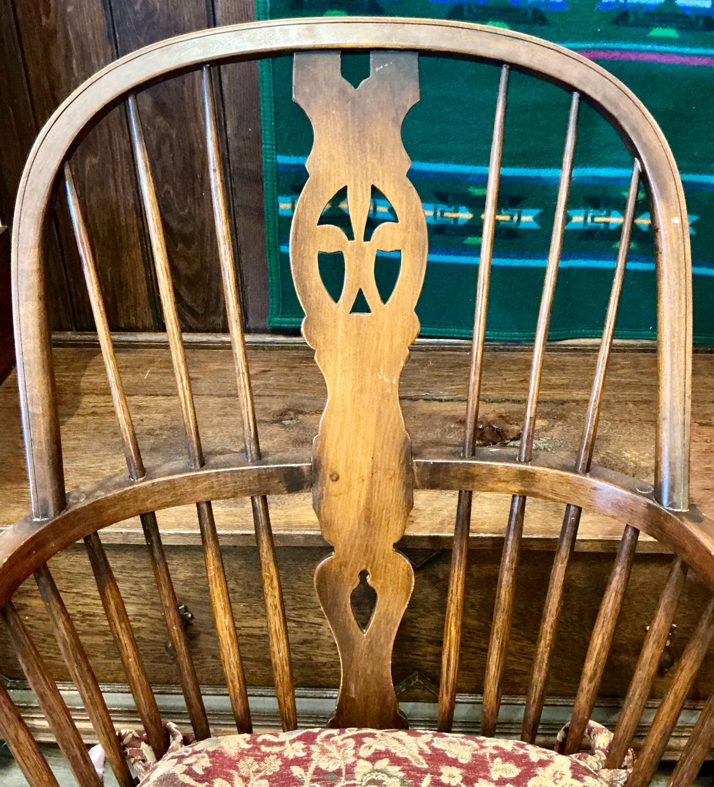 Wood & Floral Chairs
