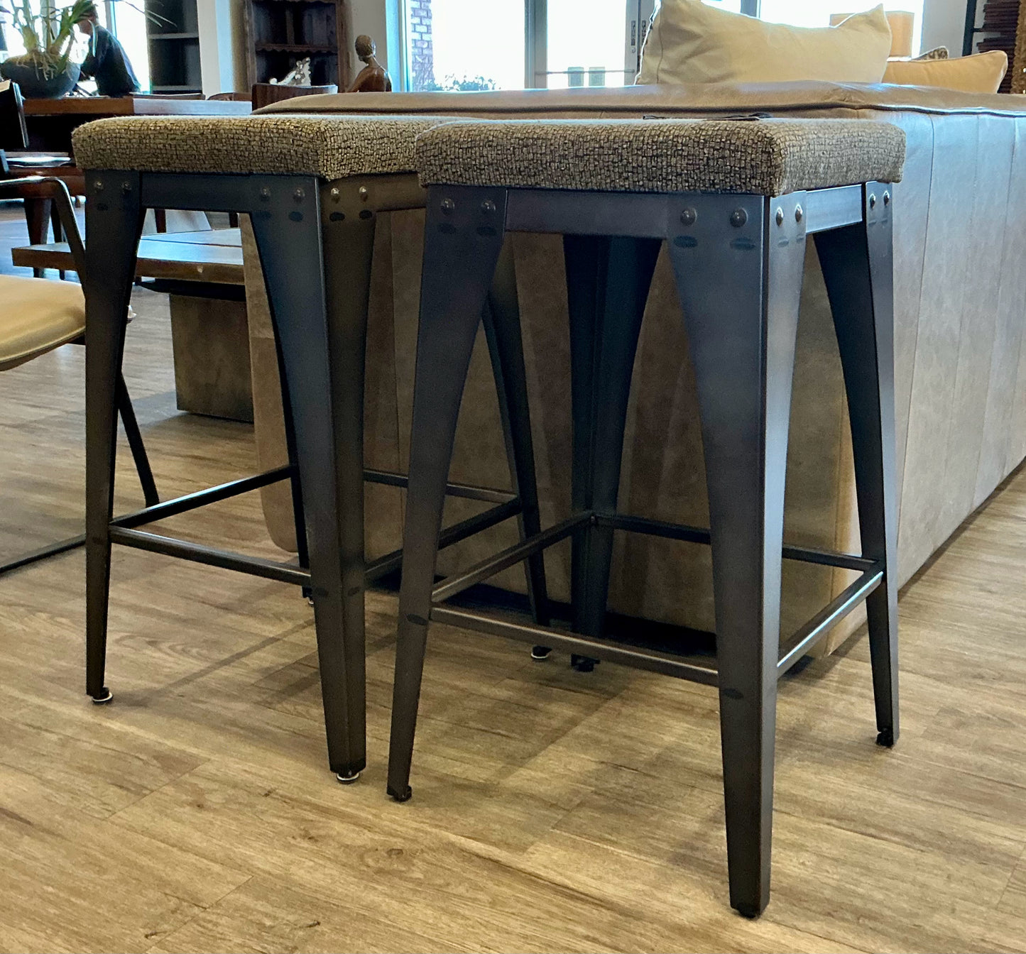 Amisco Pair Stools- Counter Height