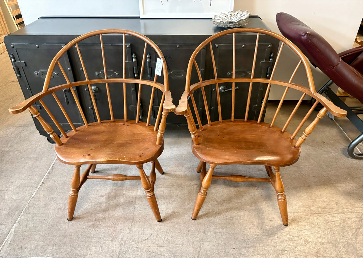 Famous Reproductions pair of windsor chairs