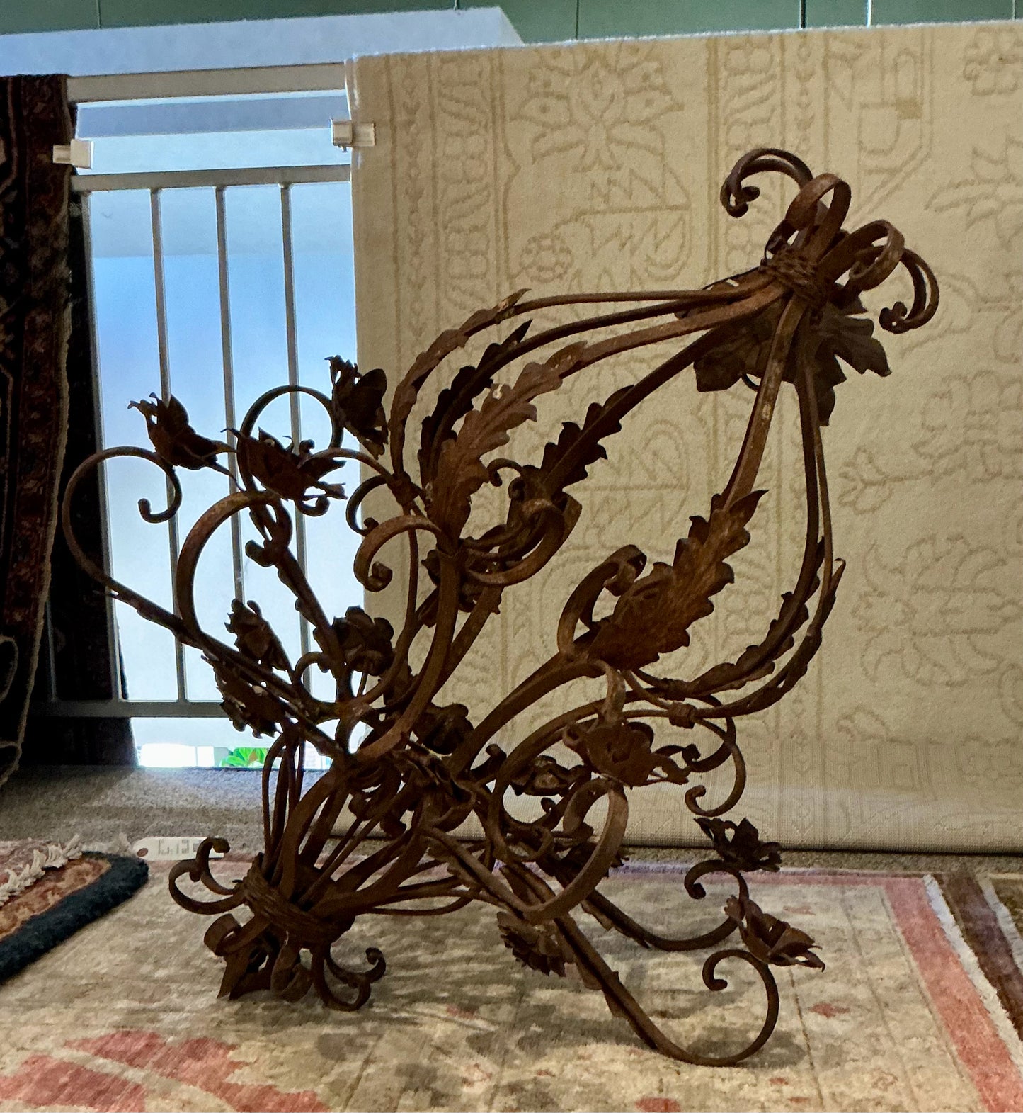 Antique Wrought Iron Candelabra/Chandelier