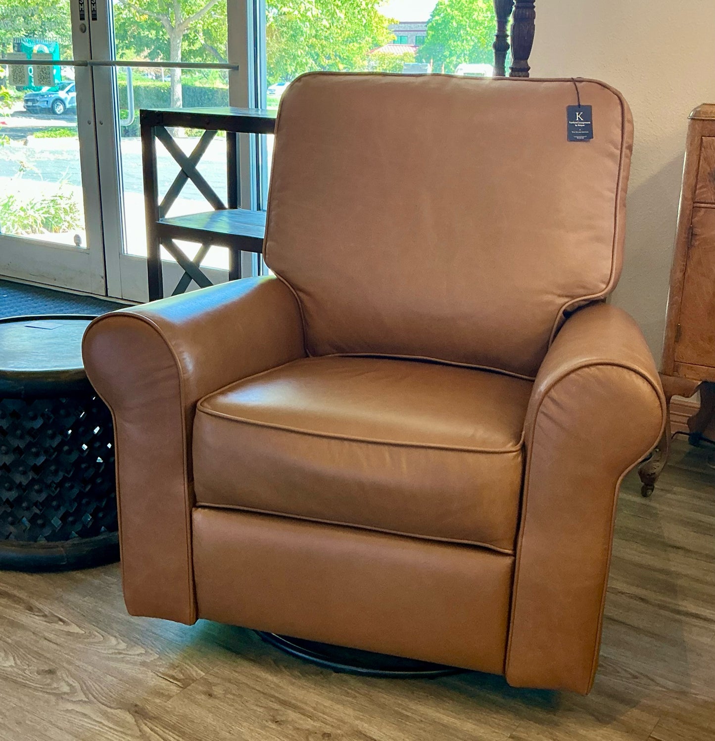Pottery Barn Recliner- Power Swivel Glide Recline