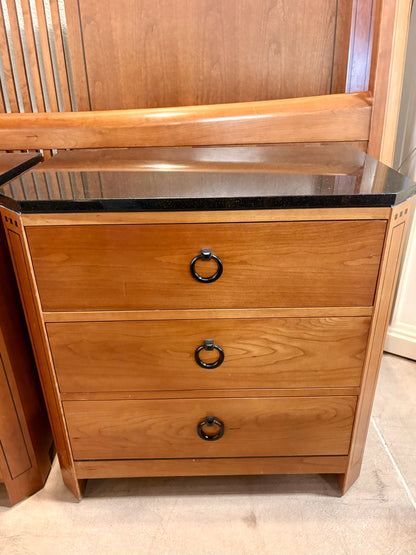Stickley Four Poster Bed & Granite Top Nightstands