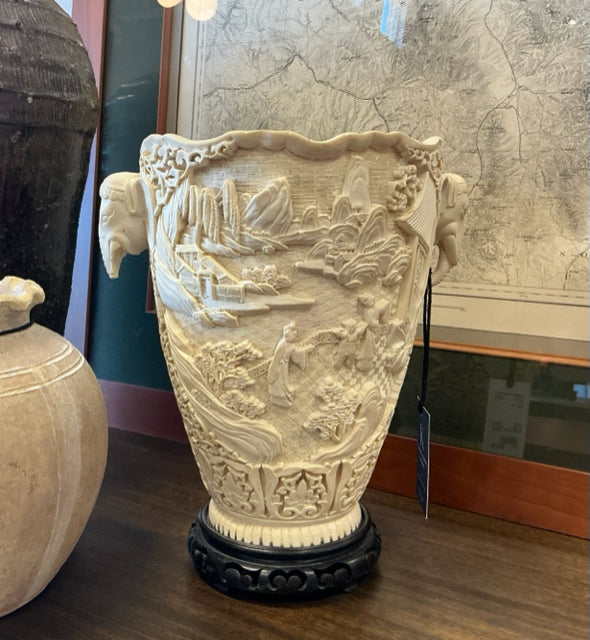 French Ivory Vase
