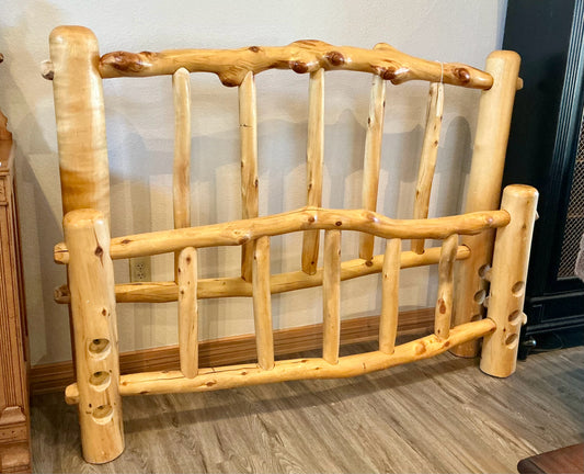 Queen Log Bed Frame