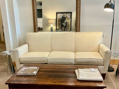 Cream Linen Sofa