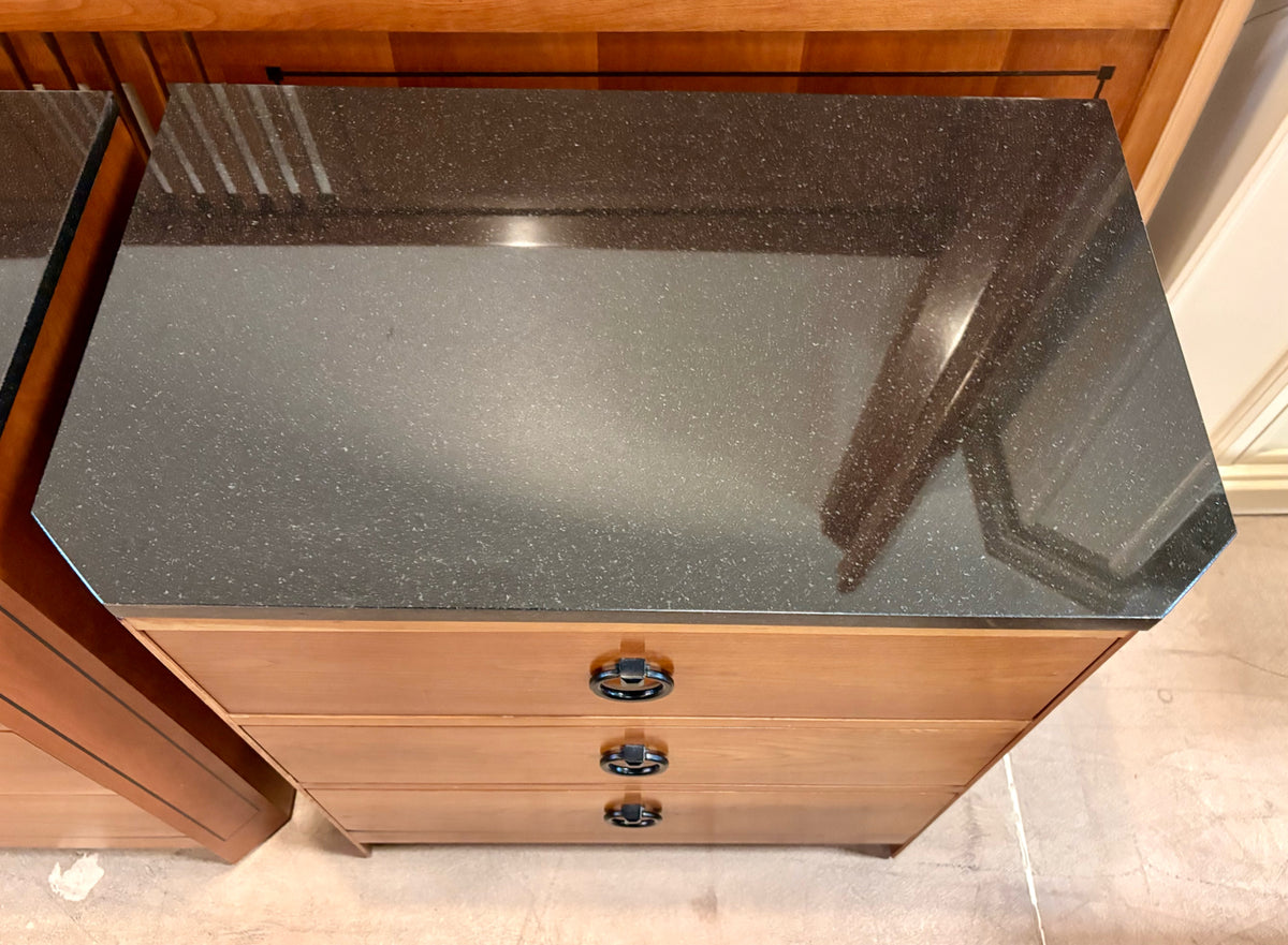 Stickley Four Poster Bed & Granite Top Nightstands